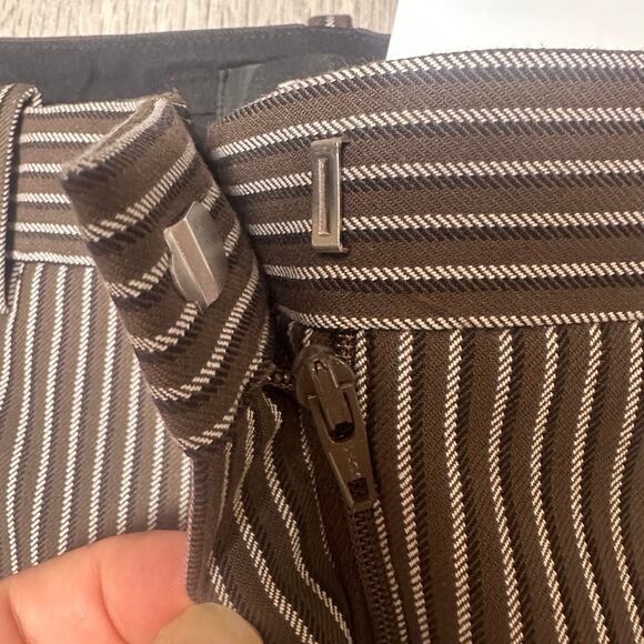 Theory Khaki Stripe Stretch Pant - Picture 7 of 7